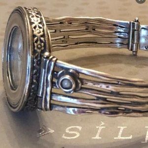 Silpada Sterling & Pearl watch T1315 RETITRED!
